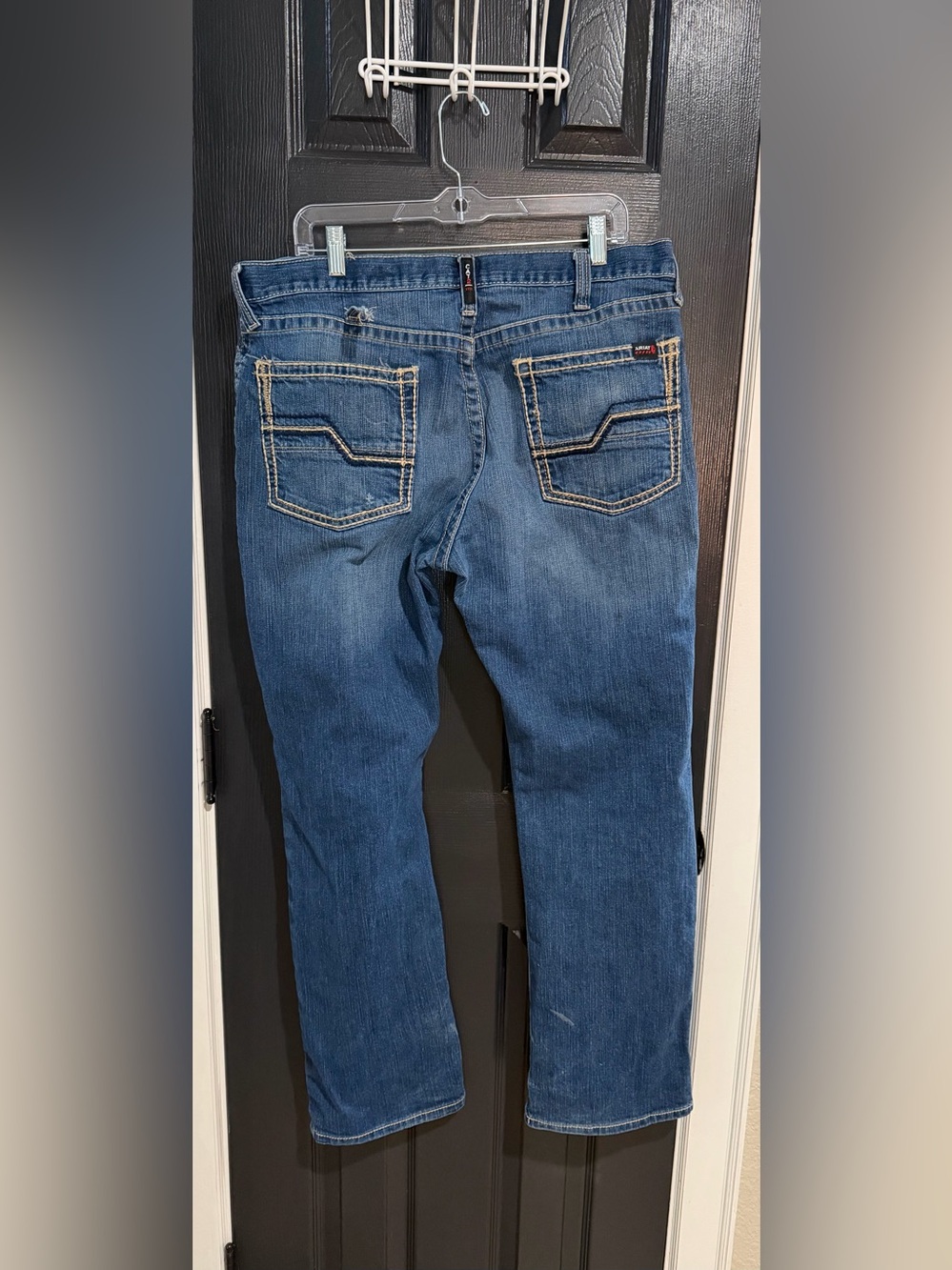 Ariat Men's FR Straight Jeans with Contrast Stitching 38 x 32